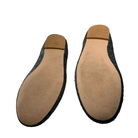 De Blossom GiGi-6 Black Shimmer Closed Toe Ballerina Flats 8 - Picture 7 of 8